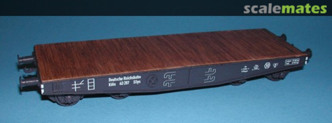 Boxart 50 tonne Flat Wagon Type SSys BT-3 Battalion Bits