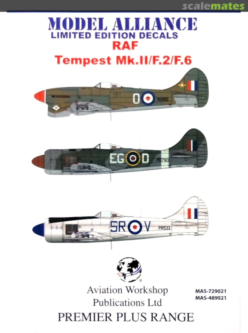 Boxart RAF Tempest Mk.II/F.2/F.6 MAS-489021 Model Alliance