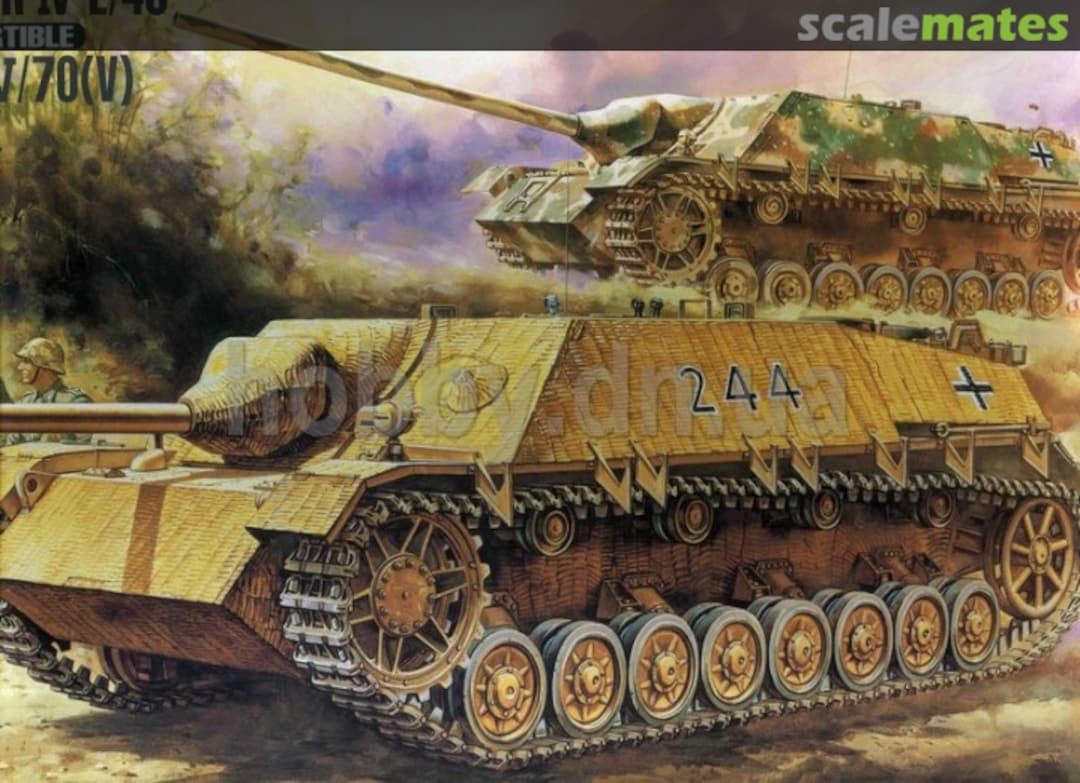 Boxart Jagdpanzer IV L/48 oder L70 (V) G-733 Gunze Sangyo Boxart Jagdpanzer IV L/48 oder L70 (V) G-733 Gunze Sangyo
