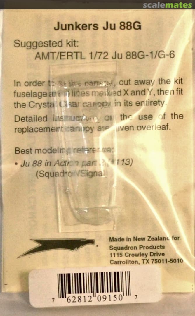 Boxart Junkers Ju 88G 9150 Squadron Boxart Junkers Ju 88G 9150 Squadron