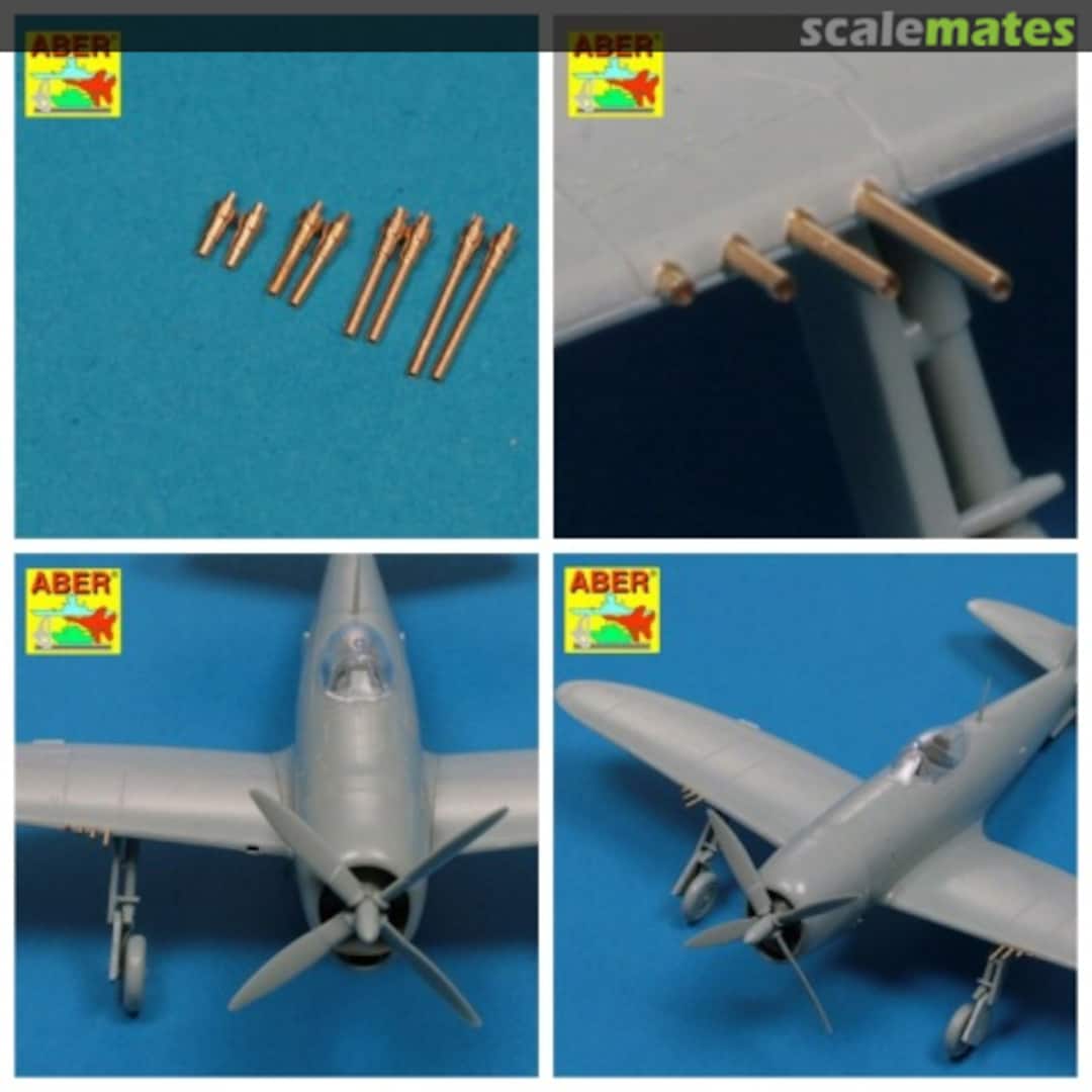 Boxart P-47 Thunderbolt Set of 8 turned U.S. cal .50 (12,7mm) Browning M2 Barrels A72005 Aber Boxart P-47 Thunderbolt Set of 8 turned U.S. cal .50 (12,7mm) Browning M2 Barrels A72005 Aber
