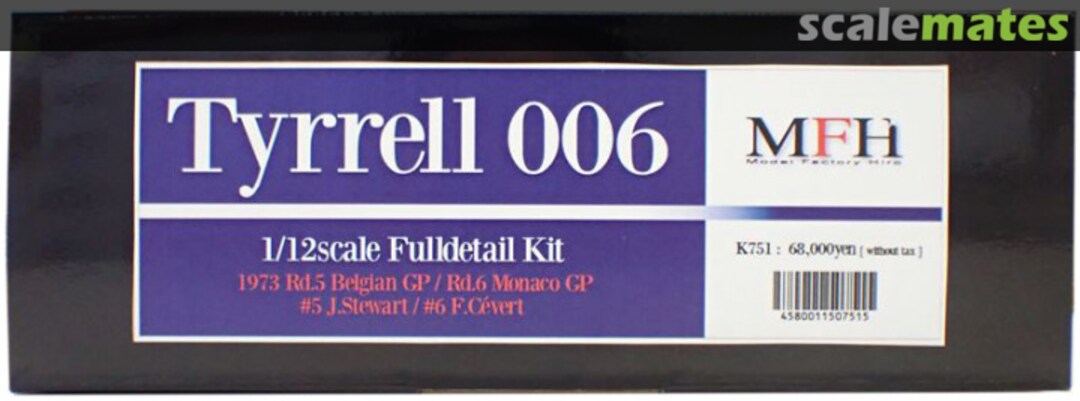 Boxart Tyrrell 006 K-751 Model Factory Hiro