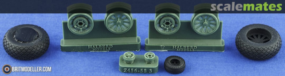 Boxart P-51B/C/D/K Wheel Set 2456 Halberd Models Boxart P-51B/C/D/K Wheel Set 2456 Halberd Models