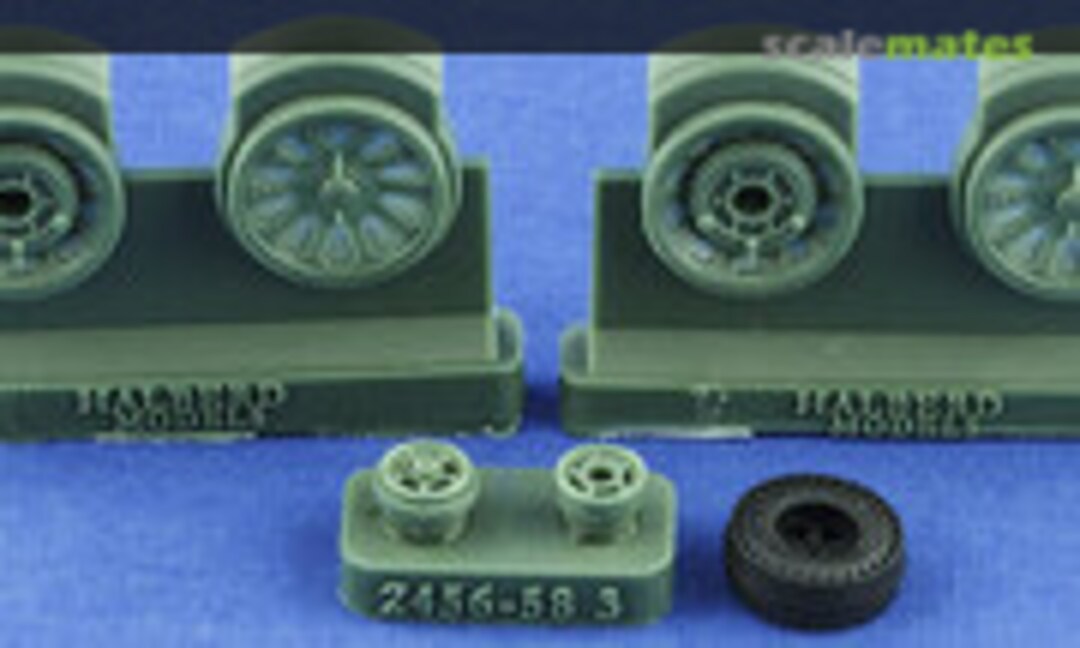 1:24 P-51B/C/D/K Wheel Set (Halberd Models 2456) 2456