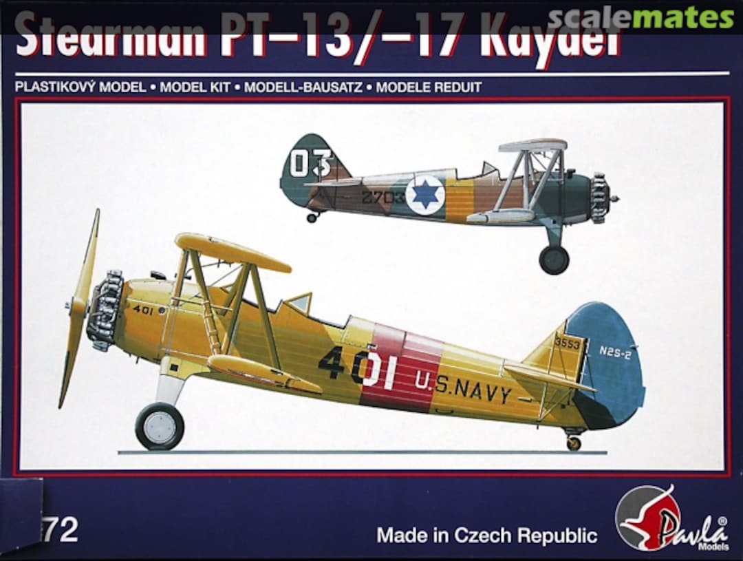 Boxart Stearman PT-13/-17 Kaydet 72042 Pavla Models Boxart Stearman PT-13/-17 Kaydet 72042 Pavla Models