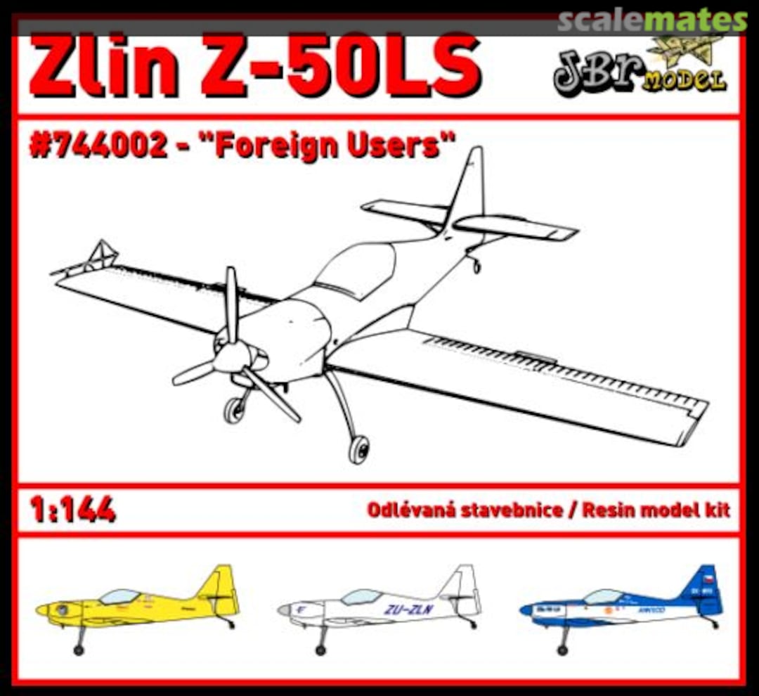Boxart Zlin Z-50LS 744002 JBr Decals Boxart Zlin Z-50LS 744002 JBr Decals