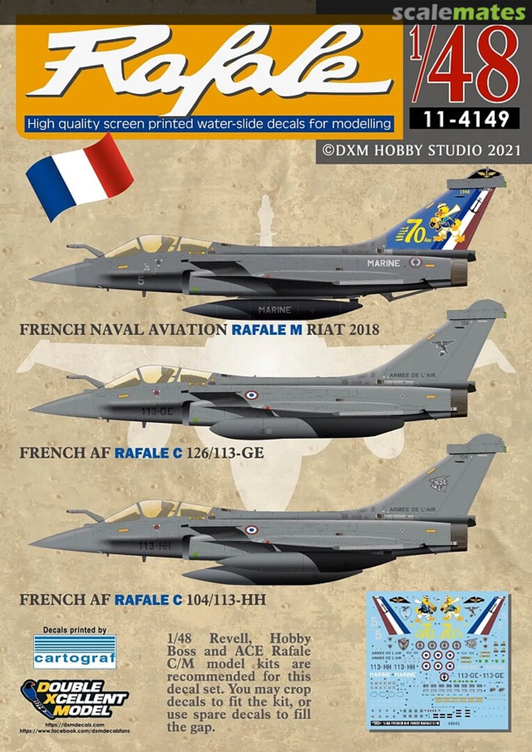 Boxart Rafale 11-4149 Double Xcellent Model Boxart Rafale 11-4149 Double Xcellent Model