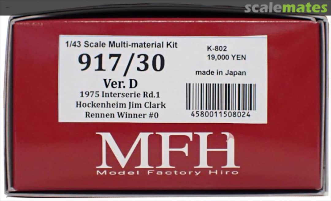 Boxart Porsche 917/30 K-802 Model Factory Hiro Boxart Porsche 917/30 K-802 Model Factory Hiro