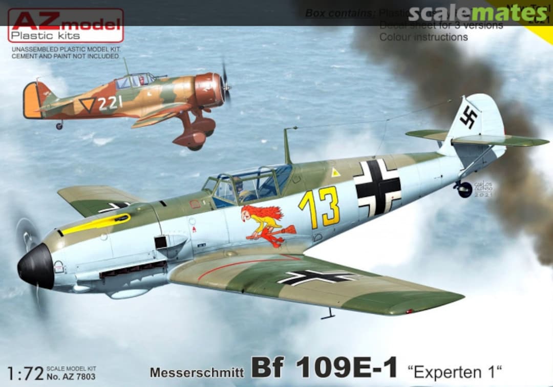 Boxart Messerschmitt Bf 109E-1 AZ7803 AZmodel Boxart Messerschmitt Bf 109E-1 AZ7803 AZmodel