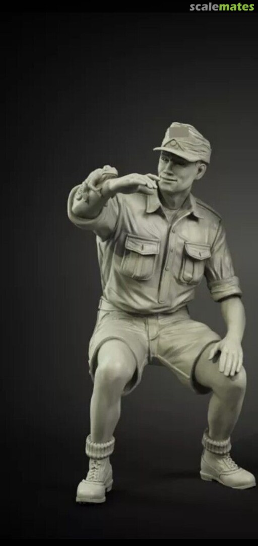 Boxart Germany Army Soldier with Lizard  Garage Kit