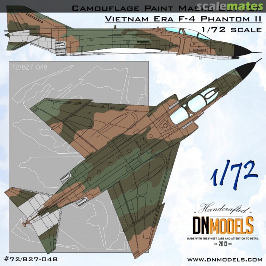 Boxart Vietnam Era F-4 Phantom C/D/E/G & RF-4 Camouflage Paint Masks Set 72/827-048 DN Models Boxart Vietnam Era F-4 Phantom C/D/E/G & RF-4 Camouflage Paint Masks Set 72/827-048 DN Models