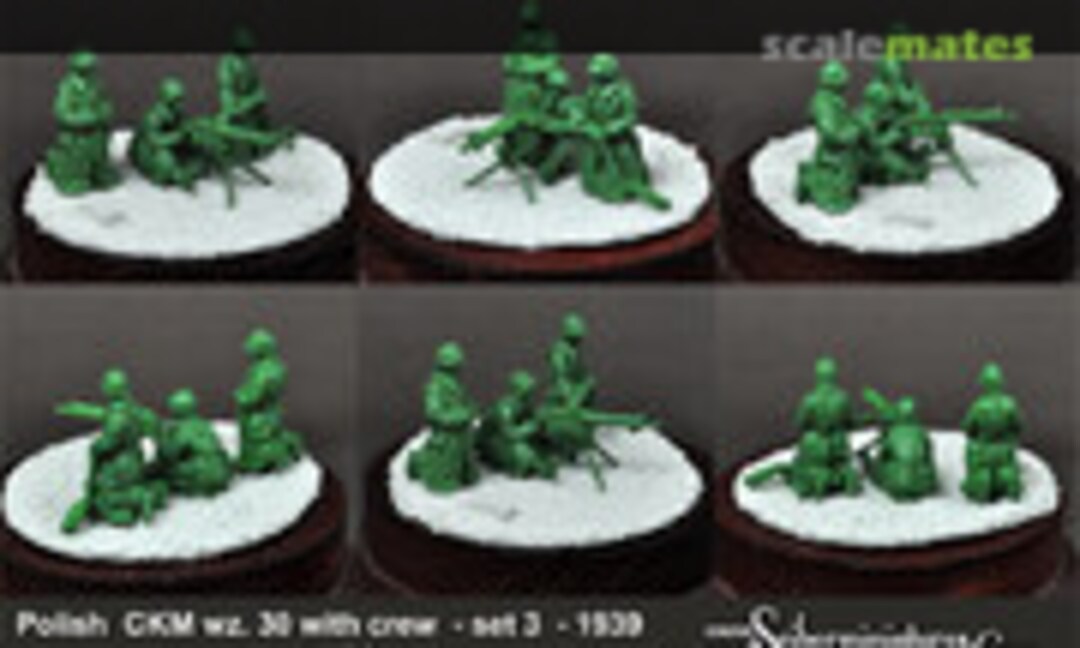 1:72 Polish CKM wz.30 With Crew Set 3 1939 (Scibor Monsterous Miniatures 72HM0073) 72HM0073