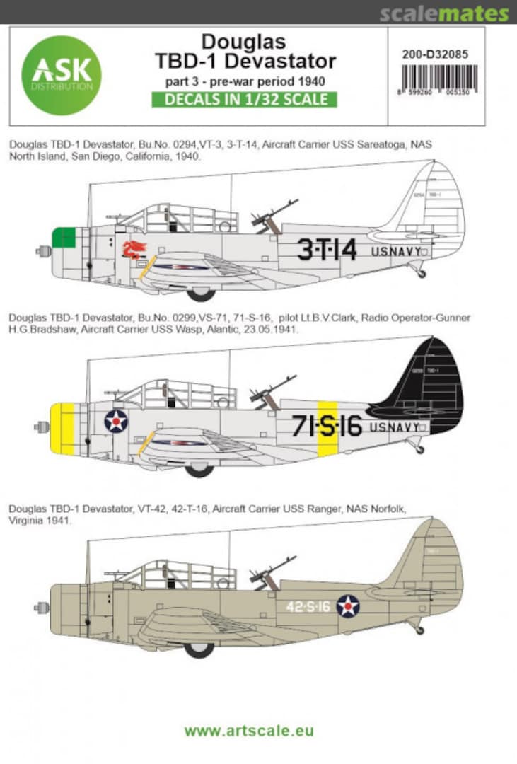 Boxart Douglas TBD-1 Devastator 200-D32085 ASK