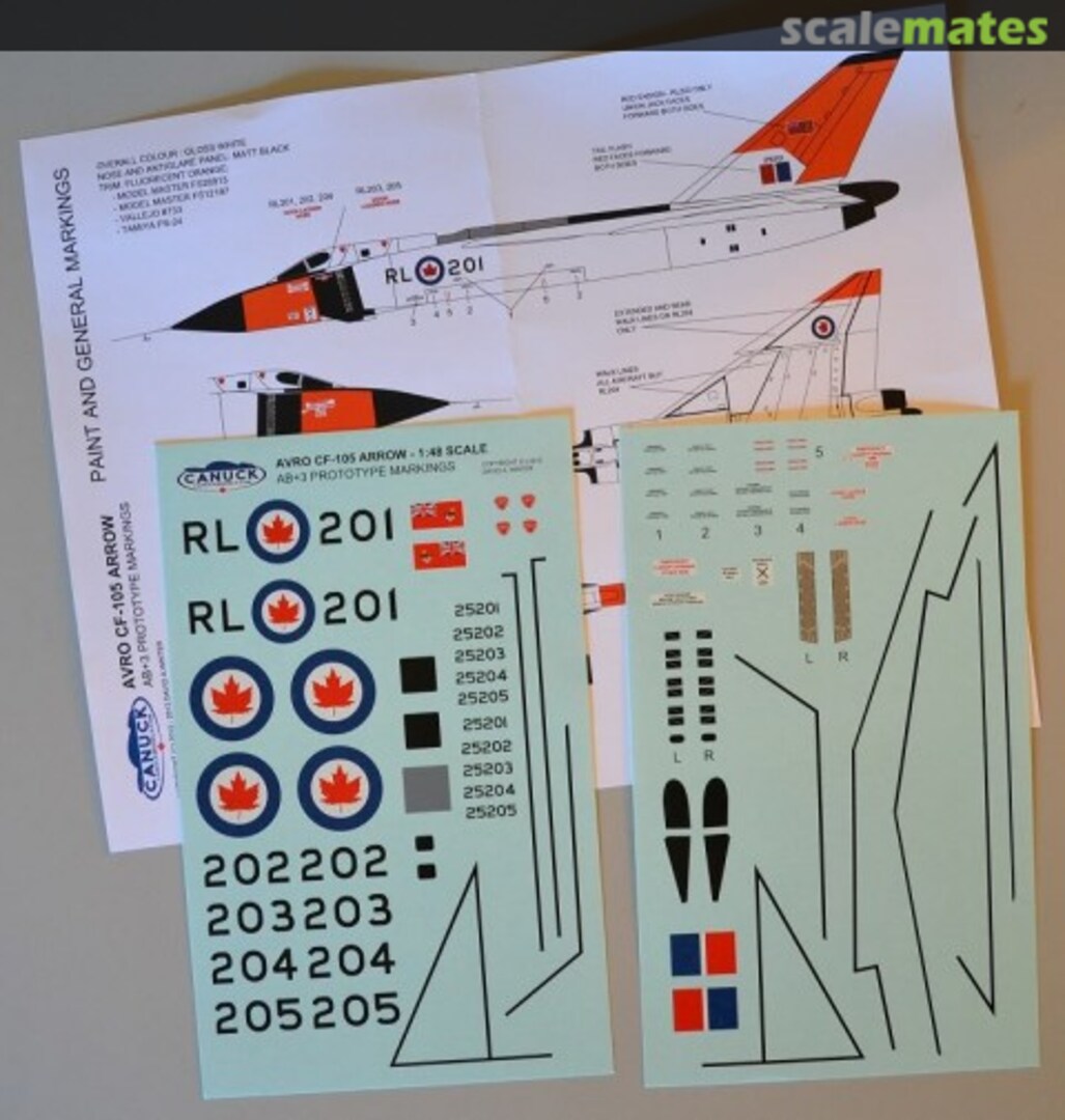 Boxart Avro CF-105 Arrow 48-003 Canuck Model Products Boxart Avro CF-105 Arrow 48-003 Canuck Model Products