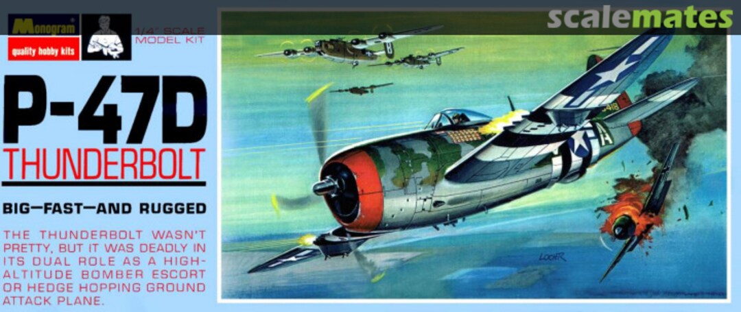 Boxart P-47D Thunderbolt PA187 Monogram Boxart P-47D Thunderbolt PA187 Monogram