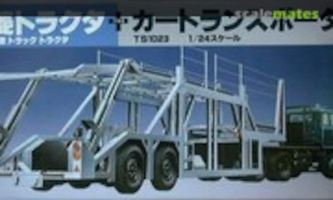 1:24 Mitsubishi Fuso K-FV214JR &amp; Car Transporter TS-1023 (Mitsuwa Model 314)