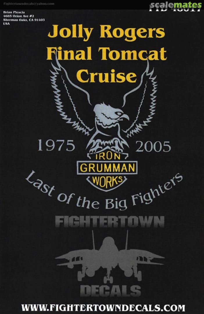 Boxart Jolly Rogers Final Tomcat Cruise 48017 Fightertown Decals Boxart Jolly Rogers Final Tomcat Cruise 48017 Fightertown Decals