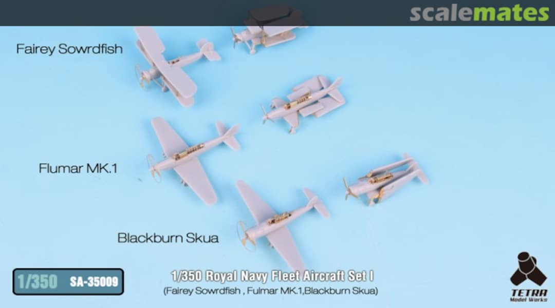 Boxart Royal Navy Fleet Aircraft Set I SA-35009 Tetra Model Works Boxart Royal Navy Fleet Aircraft Set I SA-35009 Tetra Model Works