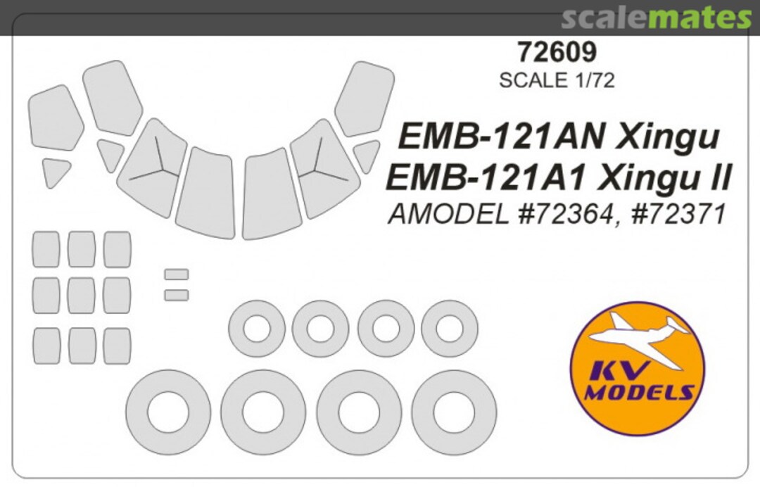 Boxart EMB-121AN Xingu / EMB-212A1 Xingu II 72609 KV Models