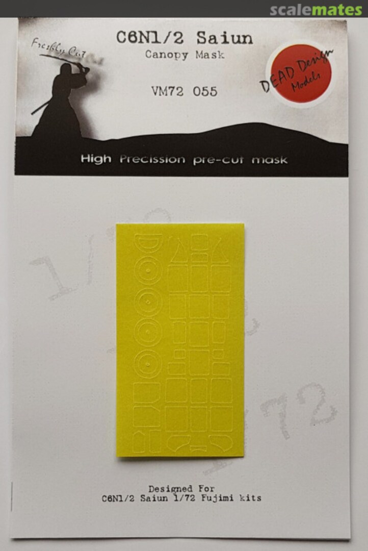 Boxart Nakajima C6N1/2 Saiun mask VM72055 DEAD Design Models Boxart Nakajima C6N1/2 Saiun mask VM72055 DEAD Design Models