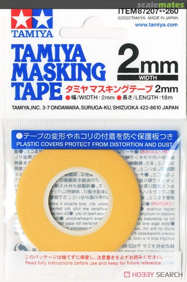 Boxart Tamiya Masking Tape 2mm Width x 18m 87207 Tamiya Boxart Tamiya Masking Tape 2mm Width x 18m 87207 Tamiya