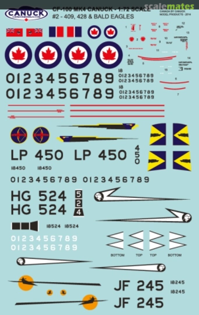 Boxart CF-100 Mk.4 Canuck 024-72 Canuck Model Products