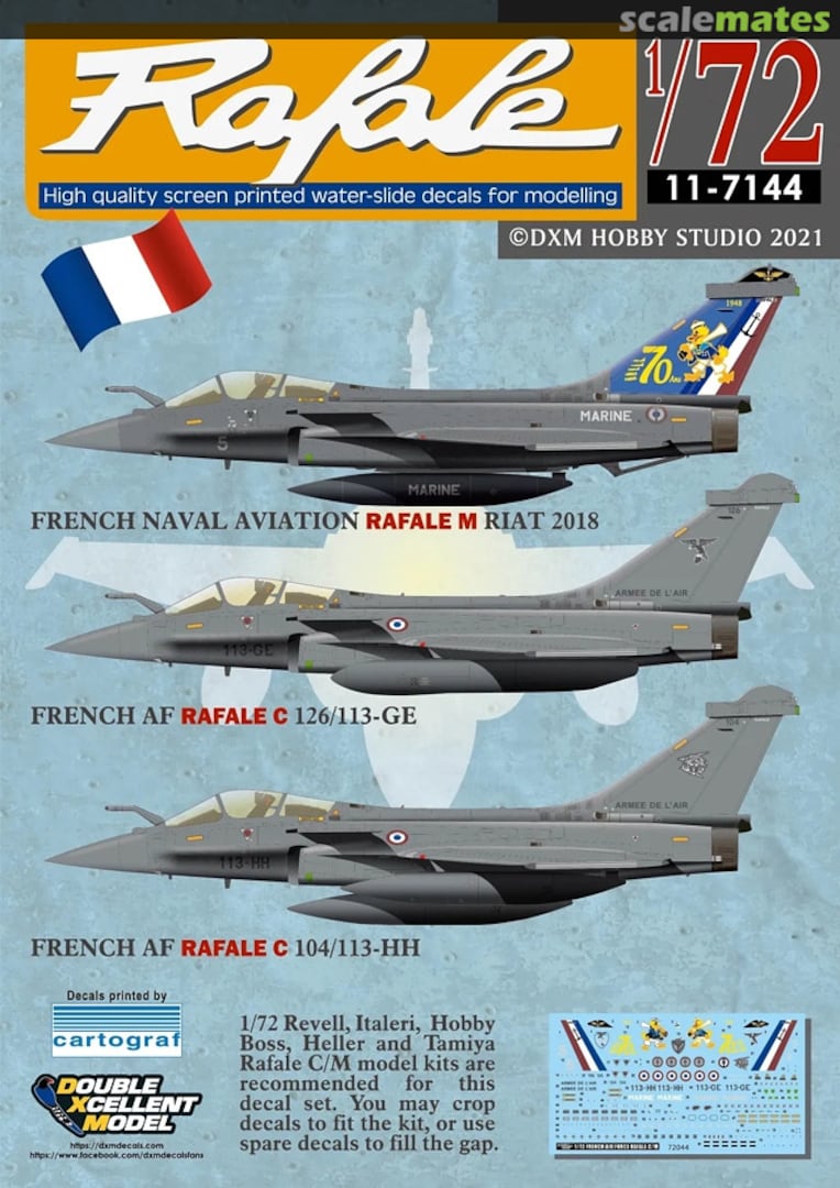Boxart Rafale 11-7144 Double Xcellent Model Boxart Rafale 11-7144 Double Xcellent Model