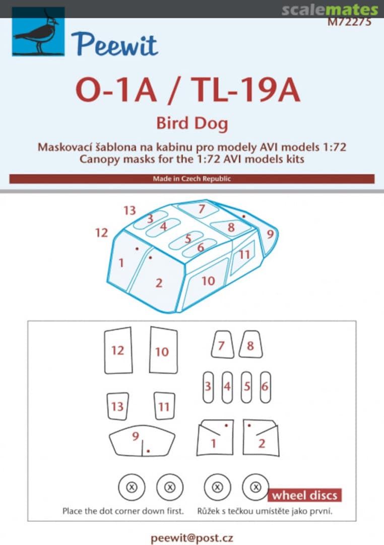 Boxart O-1A/TL-19A Bird Dog M72275 Peewit Boxart O-1A/TL-19A Bird Dog M72275 Peewit