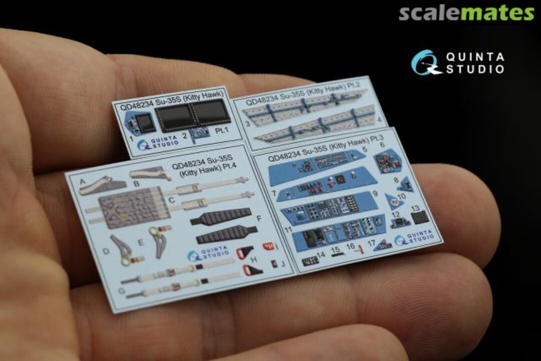 Contents Su-35S Flanker-E interior 3D decals QD48234 Quinta Studio Contents Su-35S Flanker-E interior 3D decals QD48234 Quinta Studio