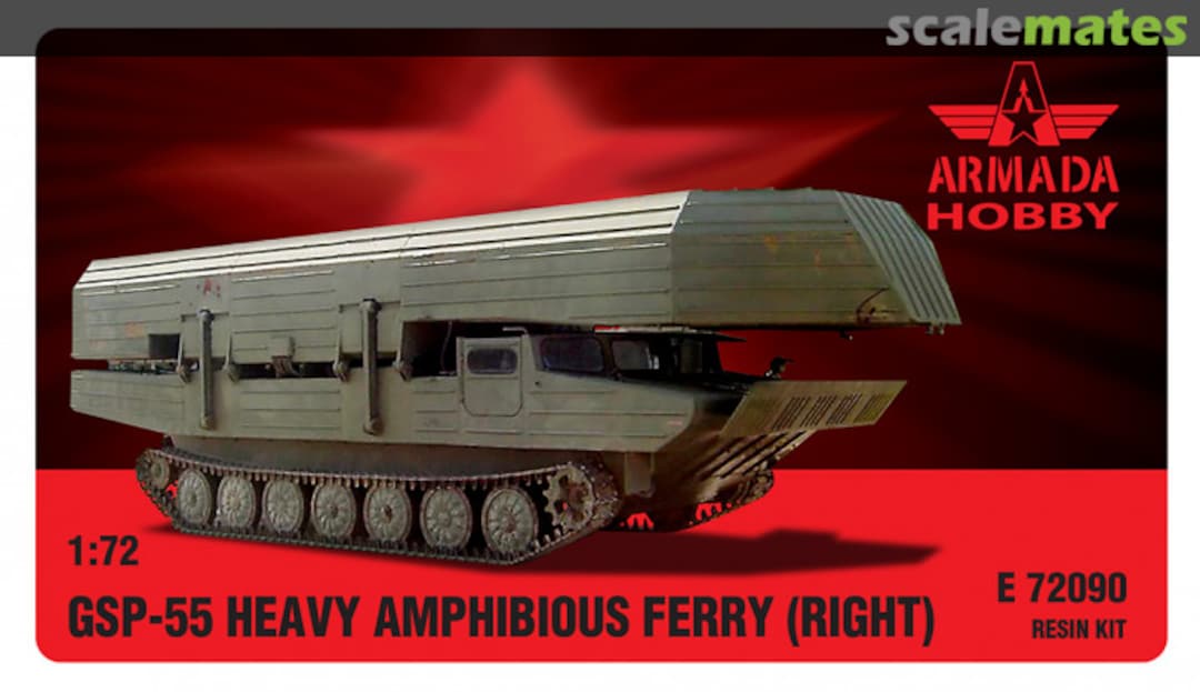Boxart GSP-55 Heavy Amphibious Ferry (Right) E72090 Armada Hobby Boxart GSP-55 Heavy Amphibious Ferry (Right) E72090 Armada Hobby