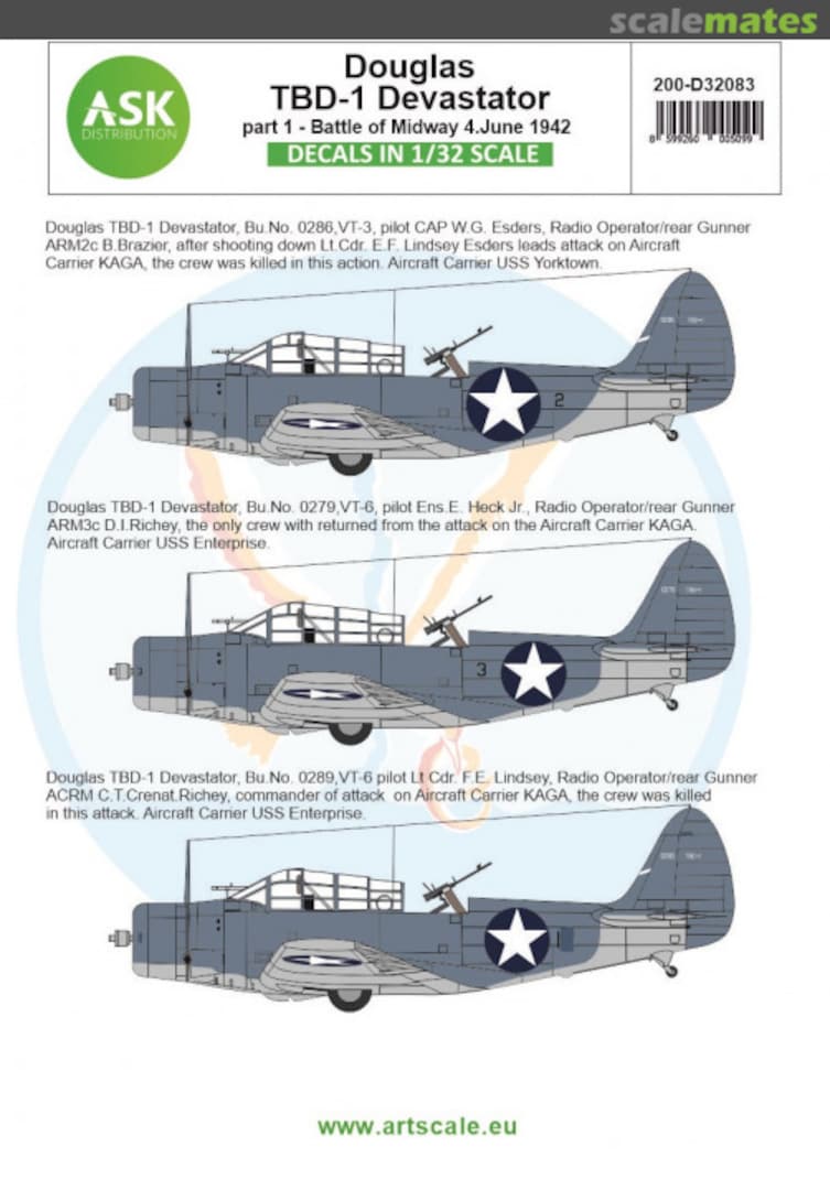 Boxart Douglas TBD-1 Devastator 200-D32083 ASK Boxart Douglas TBD-1 Devastator 200-D32083 ASK