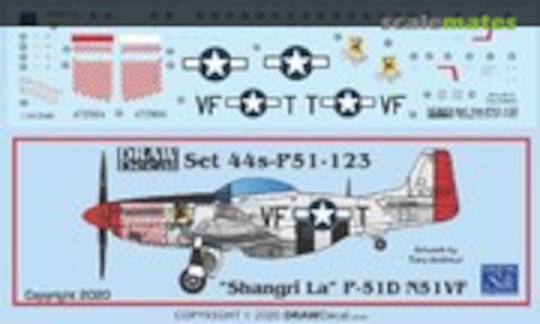 1:144 “Shangri La” P-51D N51VF (Draw Decal 44-P51-123) 44-P51-123