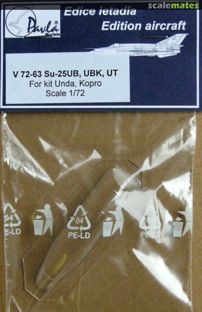 Boxart Su-25UB, UBK, UT for Unda/Kopro V72-63 Pavla Models