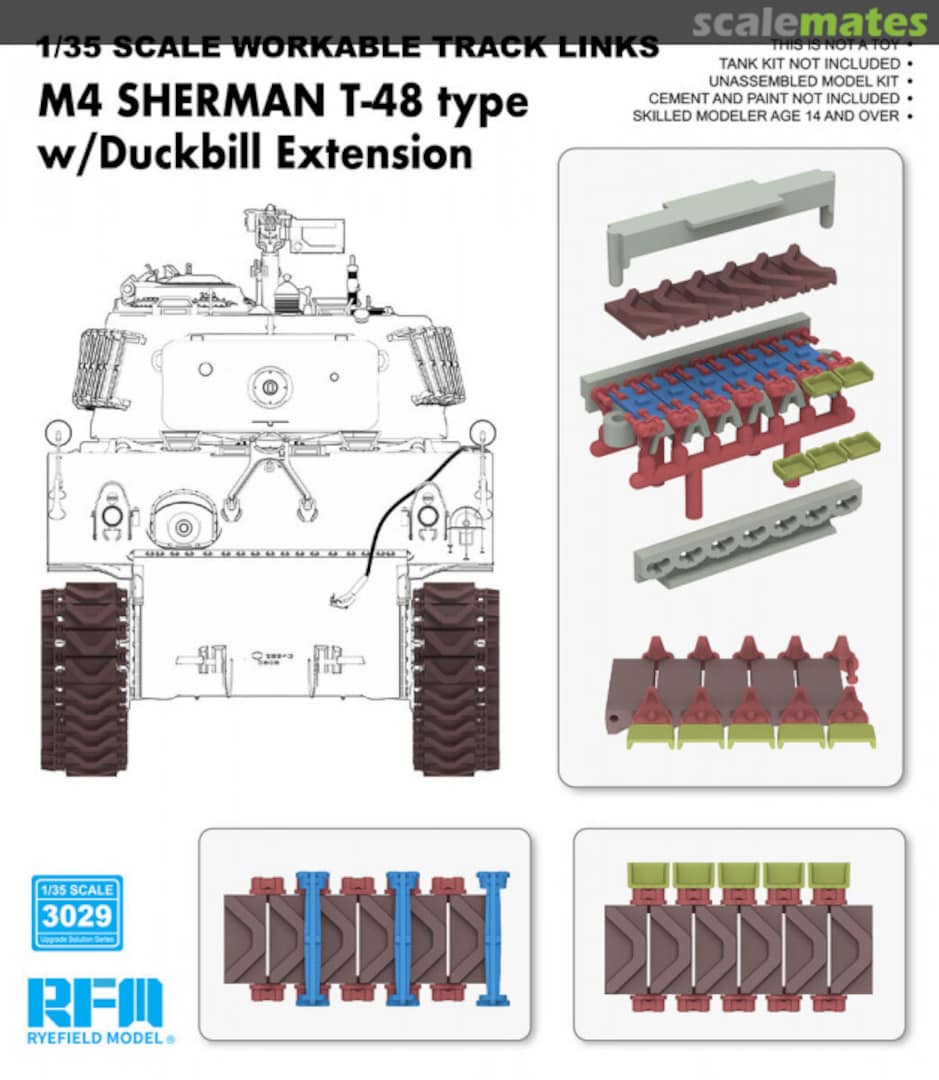 Boxart M4 Sherman T-48 Type RM-3029 Rye Field Model Boxart M4 Sherman T-48 Type RM-3029 Rye Field Model