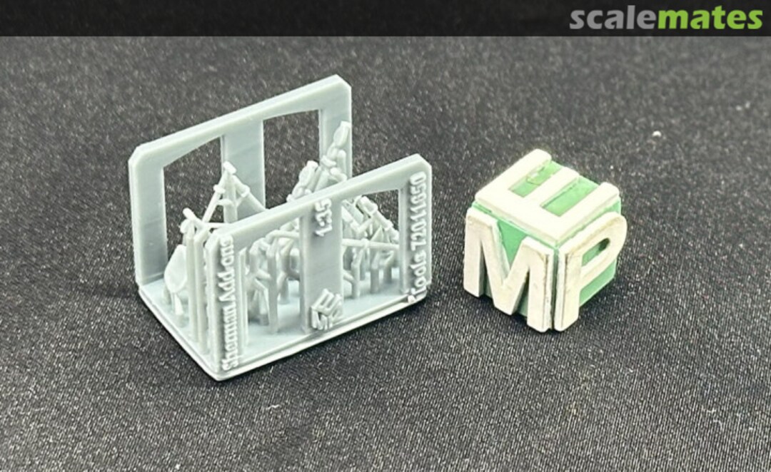 Boxart Accessories for Sherman and Similar Tanks - Tools 72011650 EMP3d Boxart Accessories for Sherman and Similar Tanks - Tools 72011650 EMP3d