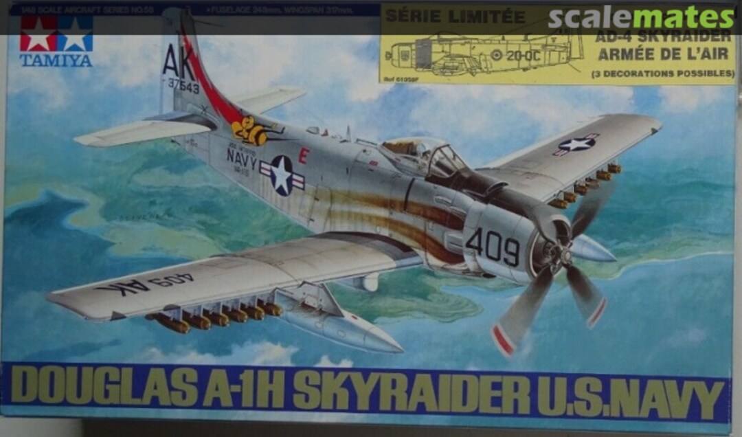 Boxart Douglas A-1H Skyraider 61058F Tamiya Boxart Douglas A-1H Skyraider 61058F Tamiya