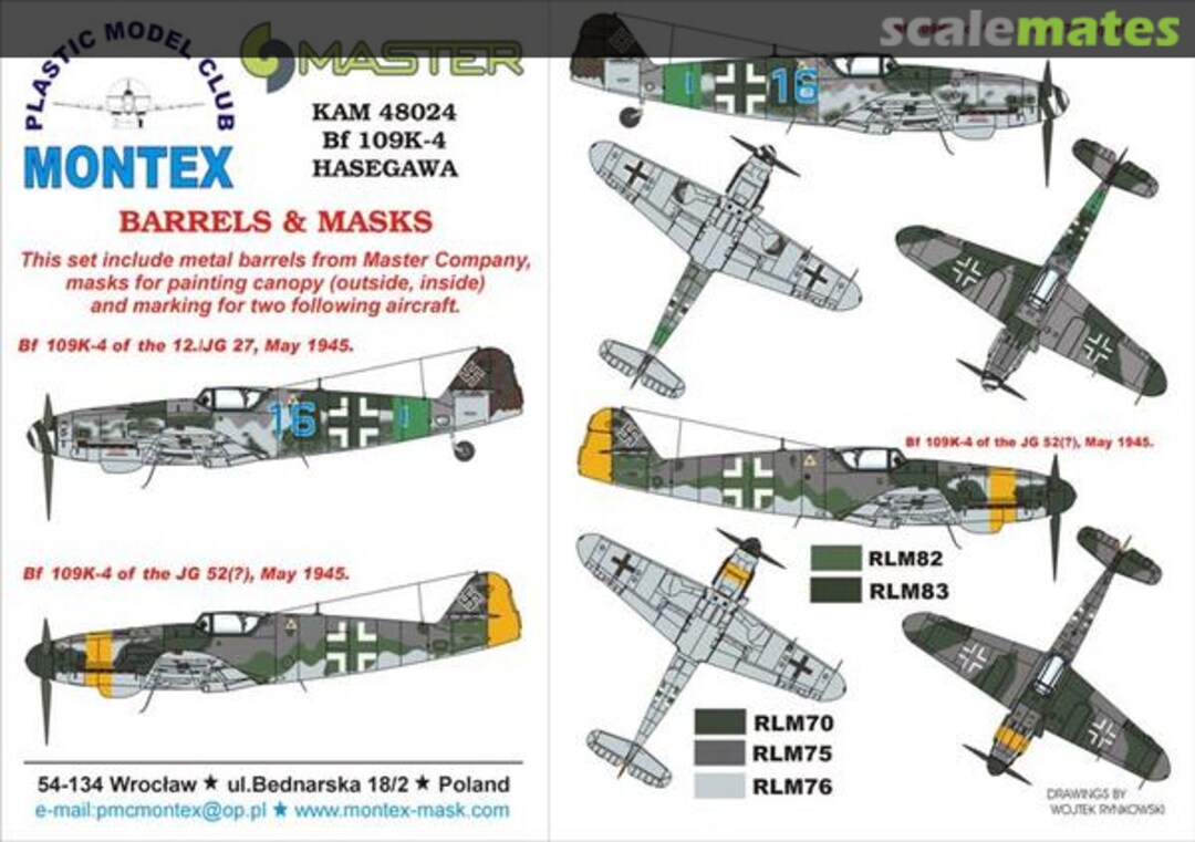 Boxart Bf 109K-4 KAM48024 Montex Boxart Bf 109K-4 KAM48024 Montex