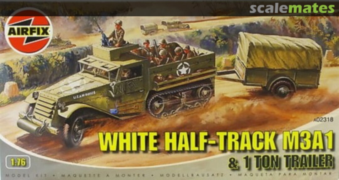 Boxart White Half-Track M3A1 A02318 Airfix Boxart White Half-Track M3A1 A02318 Airfix