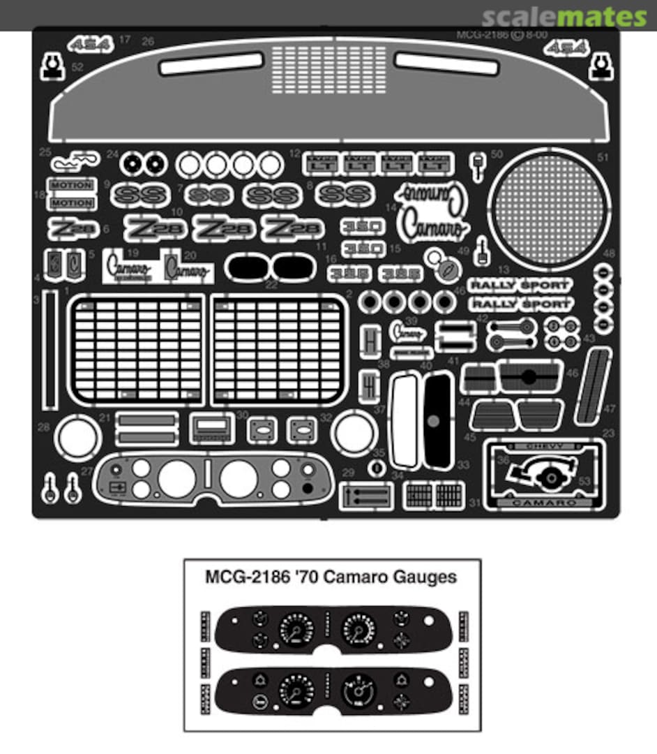 Boxart 1970-1/2 Baldwin Motion Camaro Detail Set for AMT (Photo Etched) MCG-2186 The Model Car Garage Boxart 1970-1/2 Baldwin Motion Camaro Detail Set for AMT (Photo Etched) MCG-2186 The Model Car Garage