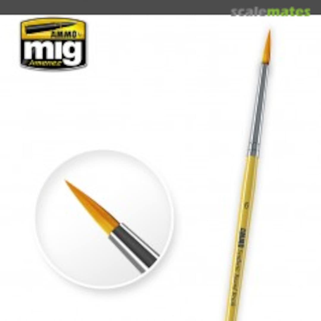 Boxart Synthetic Brushes - Round 6 A.MIG-8616 Ammo by Mig Jimenez Boxart Synthetic Brushes - Round 6 A.MIG-8616 Ammo by Mig Jimenez