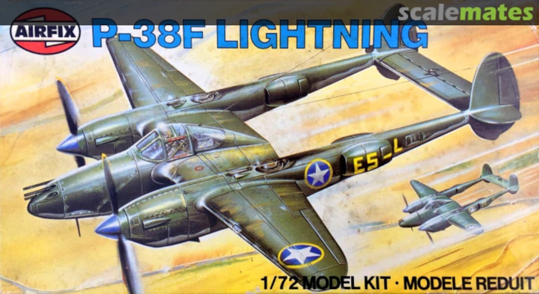 Boxart P-38F Lightning 03018-0 Airfix Boxart P-38F Lightning 03018-0 Airfix