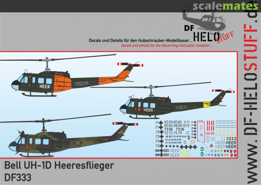 Boxart Bell UH-1D Heeresflieger DF33348 DF HeloStuff Boxart Bell UH-1D Heeresflieger DF33348 DF HeloStuff