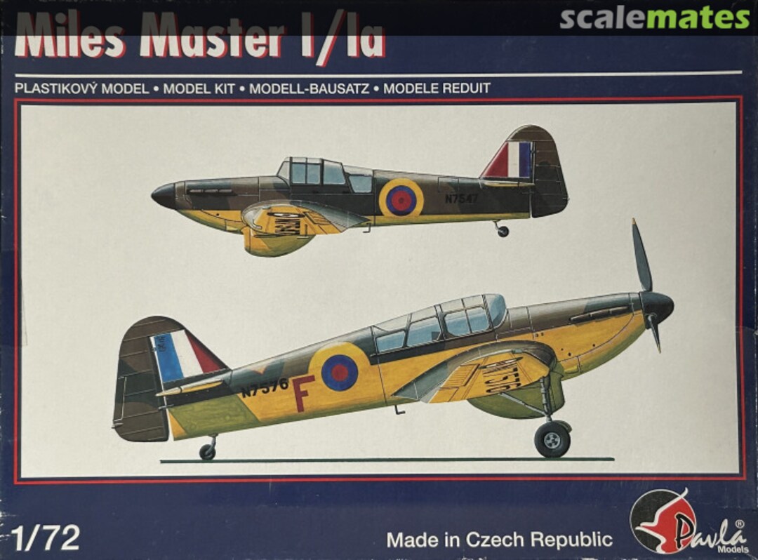 Boxart Miles Master I/Ia 72036 Pavla Models