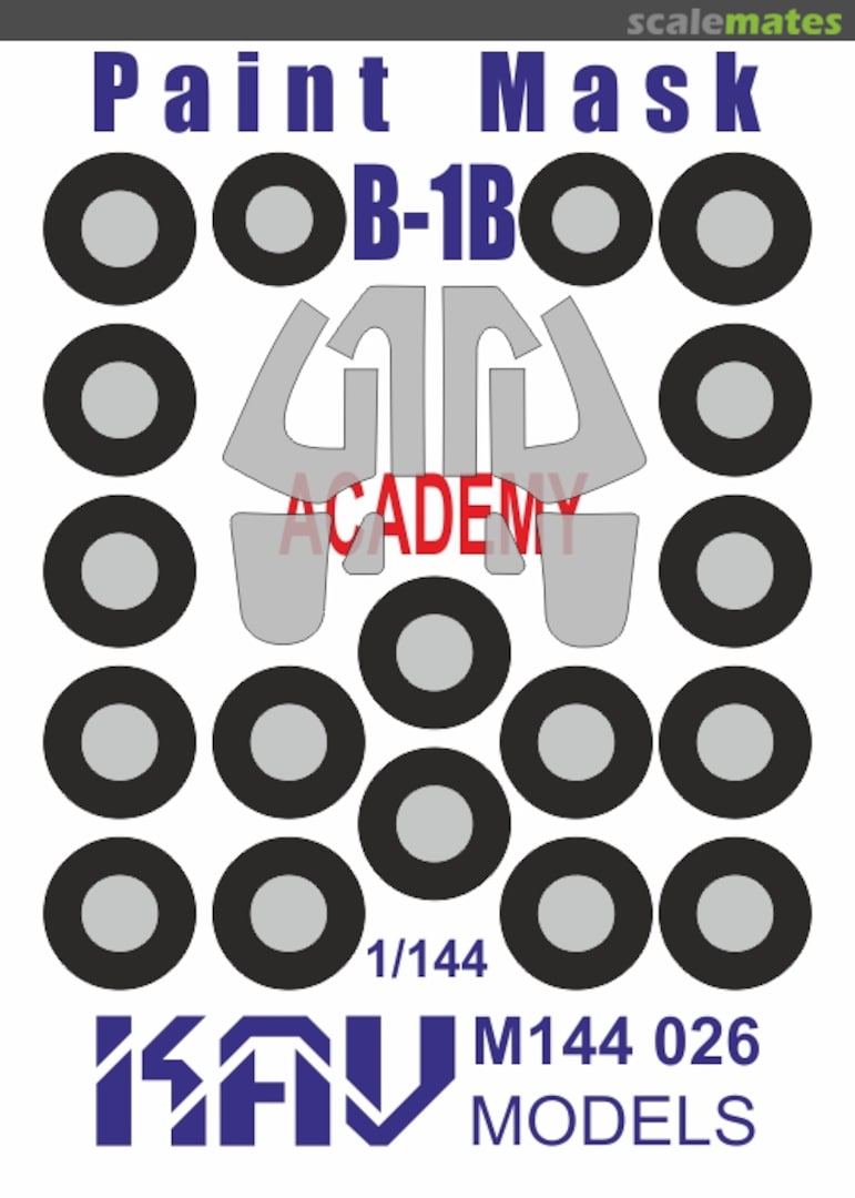 Boxart Rockwell B-1B paint mask (Academy) KAV M144 026 KAV models Boxart Rockwell B-1B paint mask (Academy) KAV M144 026 KAV models