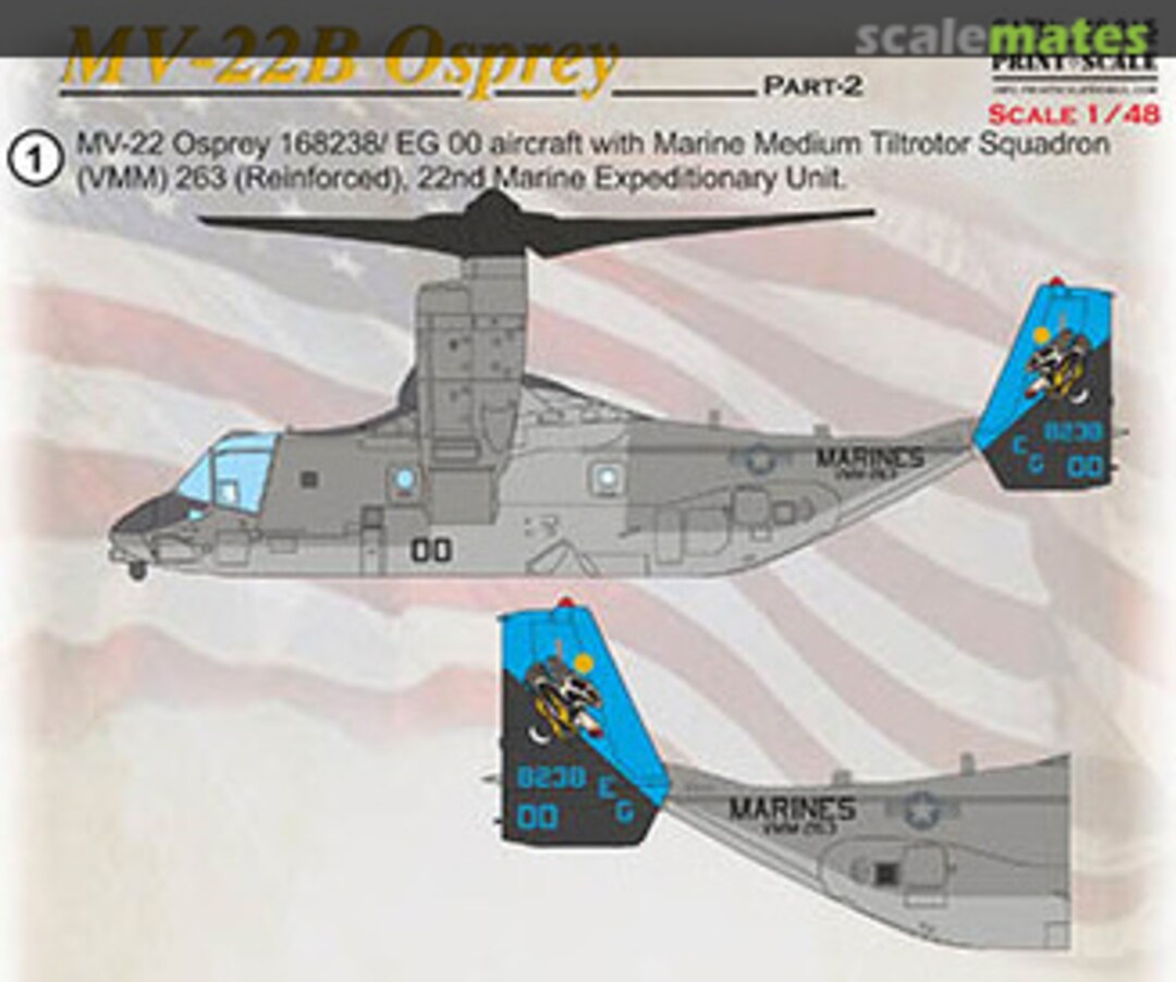 Boxart MV-22B Osprey Part 2 48-215 Print Scale Boxart MV-22B Osprey Part 2 48-215 Print Scale