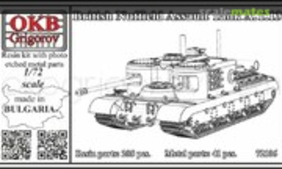 1:72 British Nuffield Assault Tank A.T.13 (OKB Grigorov V72106) V72106