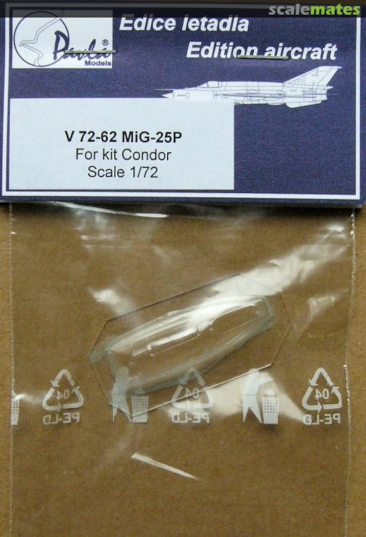 Boxart MiG-25P for Condor V72-62 Pavla Models Boxart MiG-25P for Condor V72-62 Pavla Models
