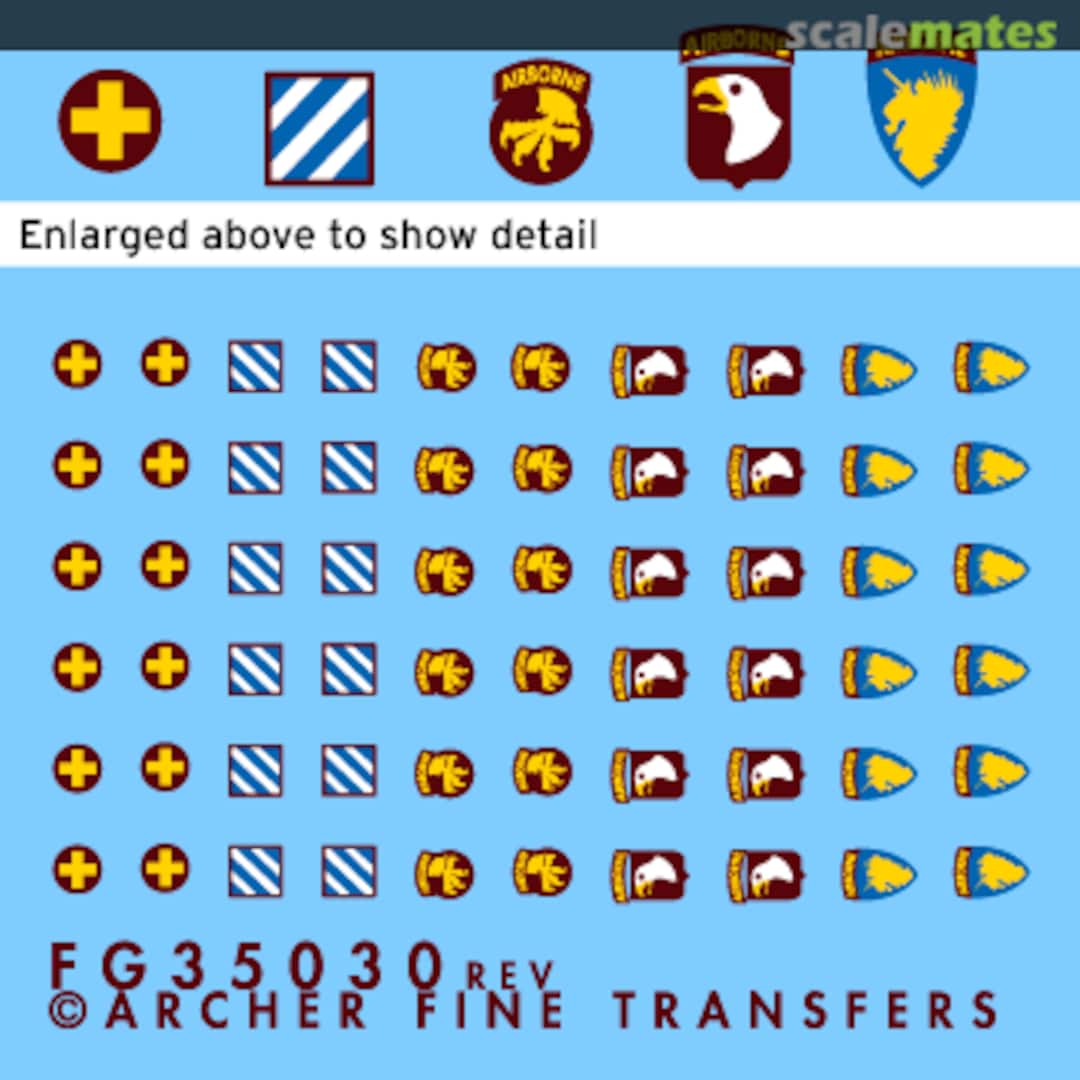 Boxart US Army Uniform Patches 3rd and 17th Infantry, 17th, and 101 FG35030(rev) Archer Boxart US Army Uniform Patches 3rd and 17th Infantry, 17th, and 101 FG35030(rev) Archer