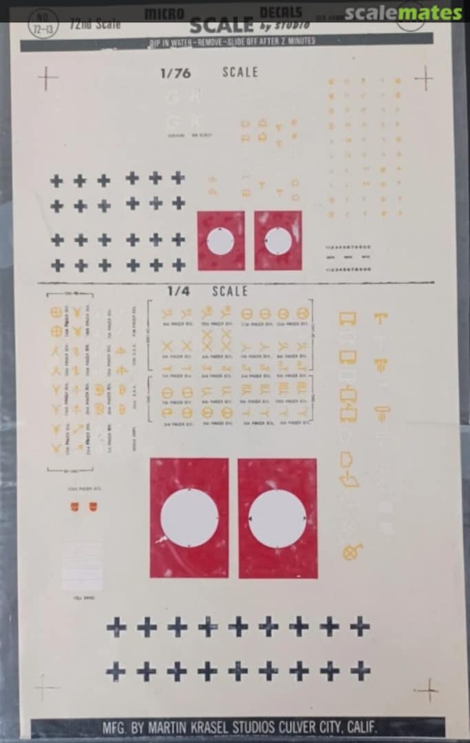 Boxart German Armor Unit Insignia WW II 72-13 Microscale Boxart German Armor Unit Insignia WW II 72-13 Microscale
