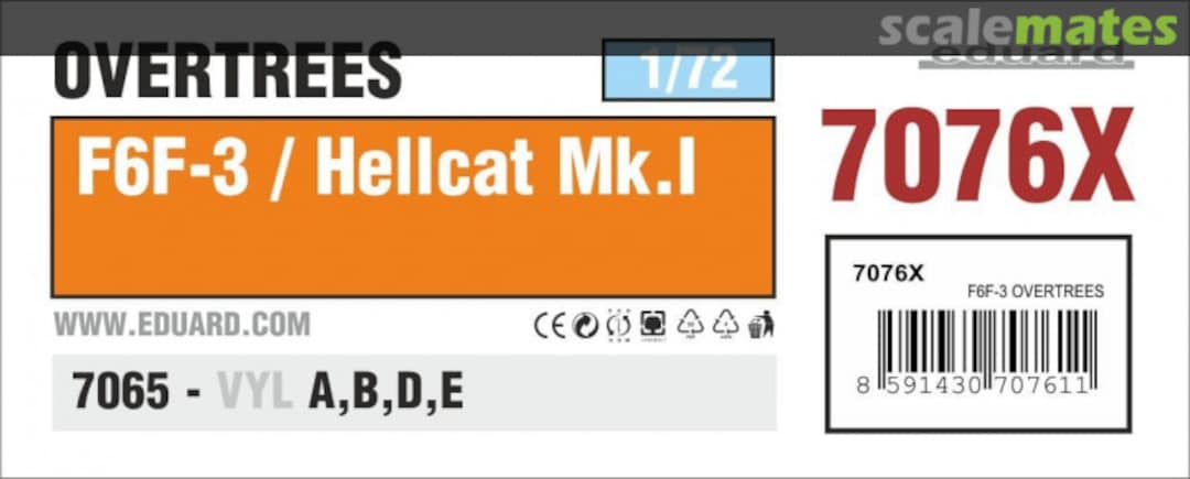 Boxart F6F-3 / Hellcat Mk.I 7076X Eduard Boxart F6F-3 / Hellcat Mk.I 7076X Eduard